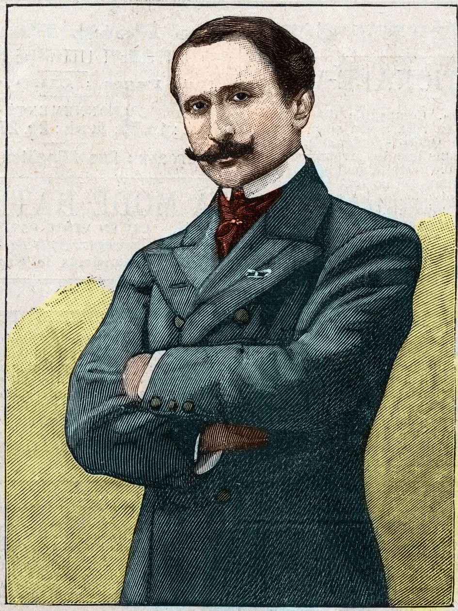 Porträt von Edmond Rostand (1868-1918), französischer Dichter und Dramatiker von Unknown artist