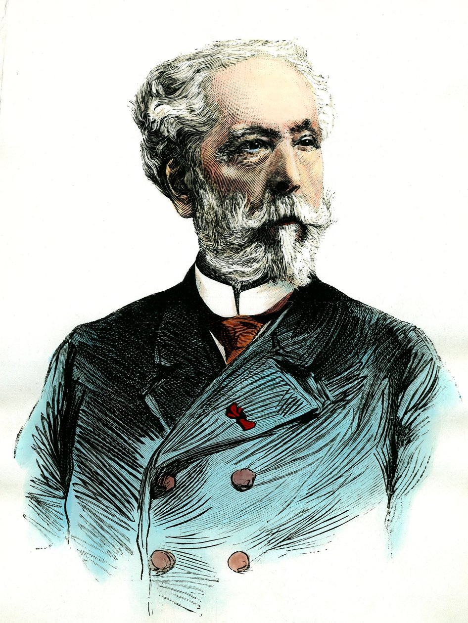 Porträt von Edouard Lalo, französischer Komponist. Gravur des 19. Jahrhunderts von Unknown artist