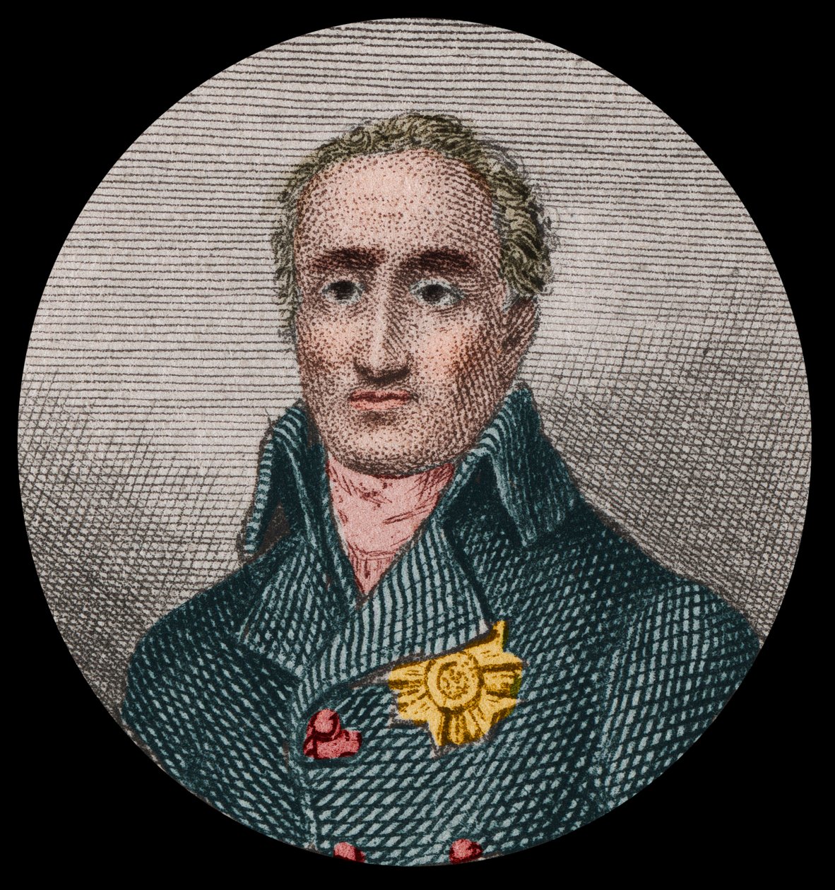 Porträt von Etienne de La Ville, Graf De Lacepede (1756-1825), französischer Naturforscher. Anonyme Gravur von 1876. von Unknown artist