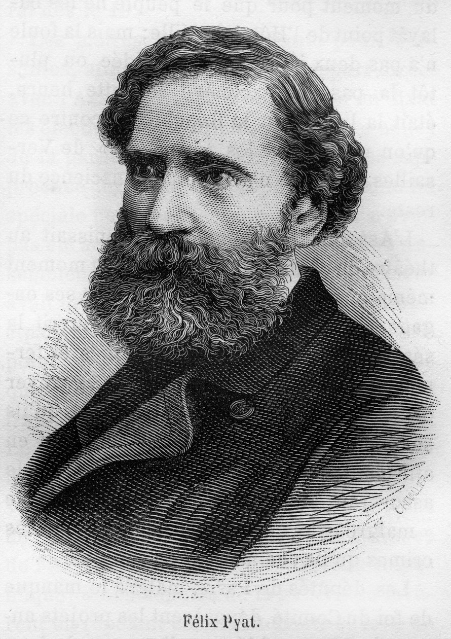 Porträt von Félix Pyat. Französischer Schriftsteller, Journalist und Politiker. 1810-1889 von Unknown artist