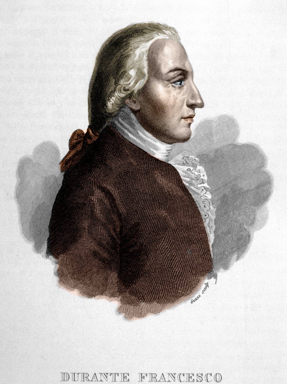 Porträt von Francesco Durante. Italienischer Musiker (Frattamaggiore) von Unknown artist