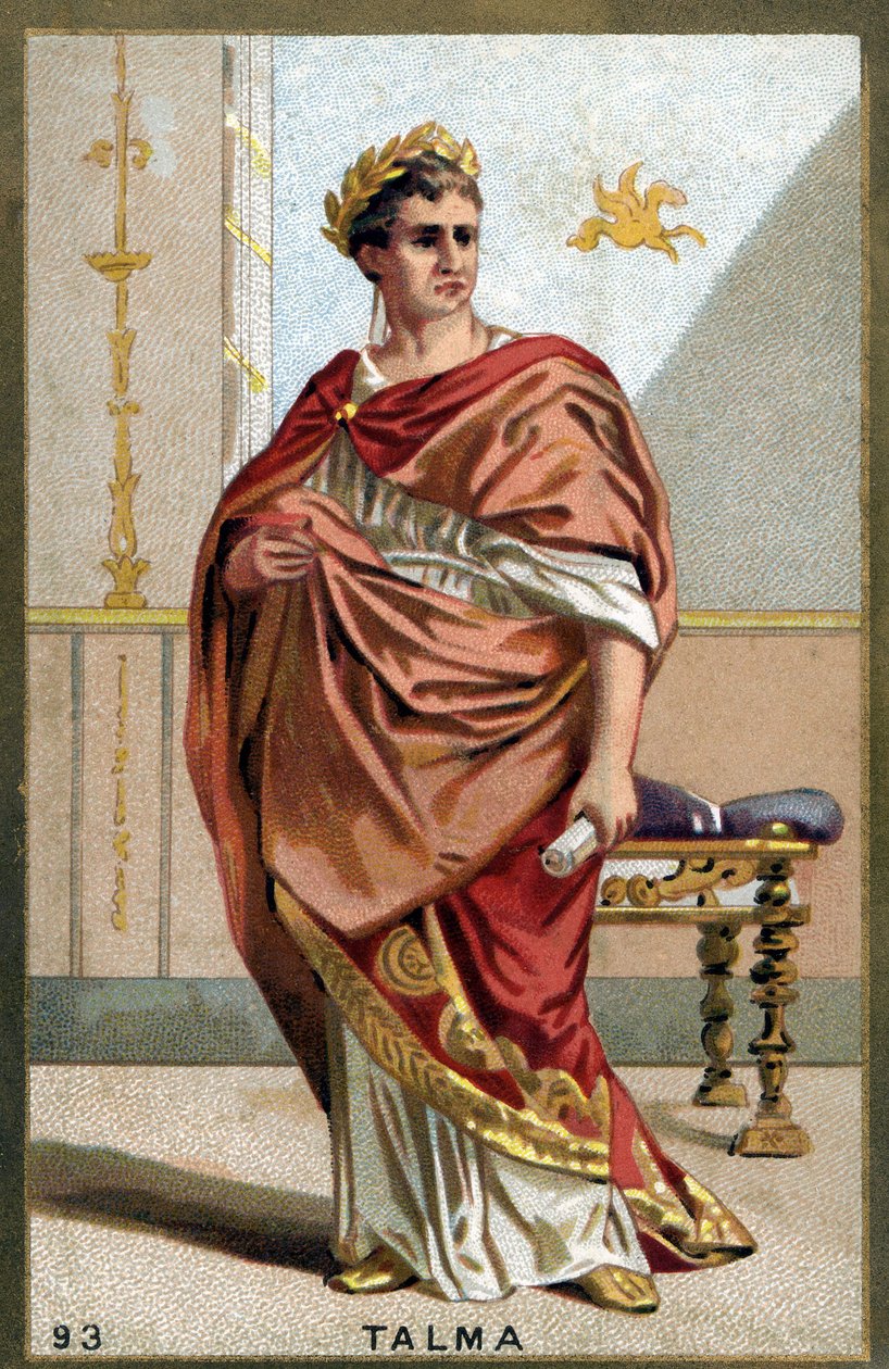 Porträt von François-Joseph Talma (1763-1826), französischer Schauspieler. Chromolithografie des späten 19. Jahrhunderts von Unknown artist