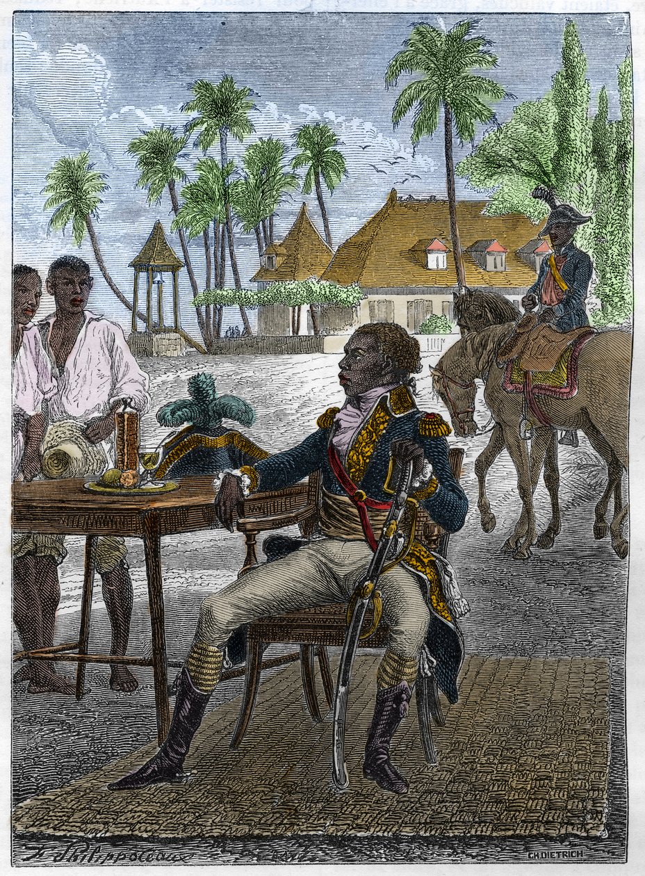Porträt von François Dominique Toussaint, genannt „Toussaint-Louverture“ von Unknown artist