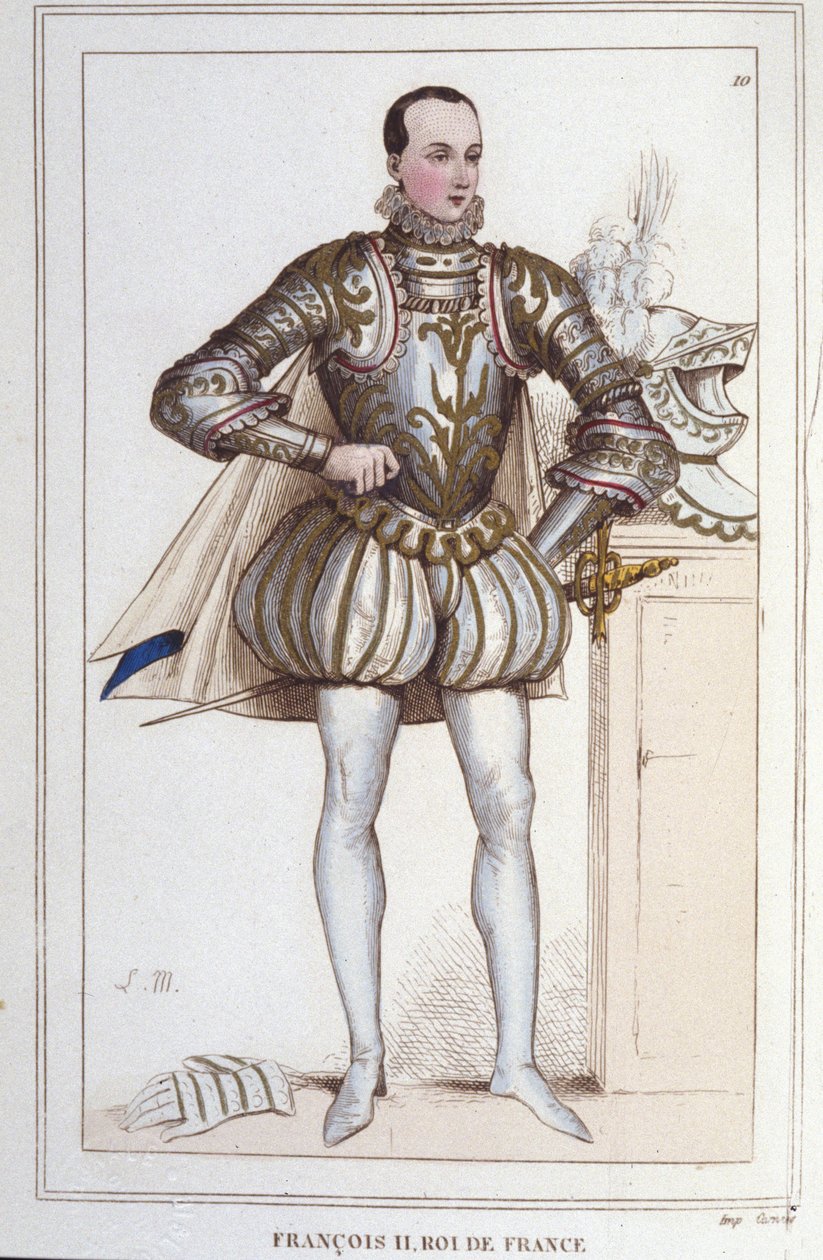 Porträt von Franz II. (1544 - 1560), König von Frankreich (Stich, 1830) von Unknown artist