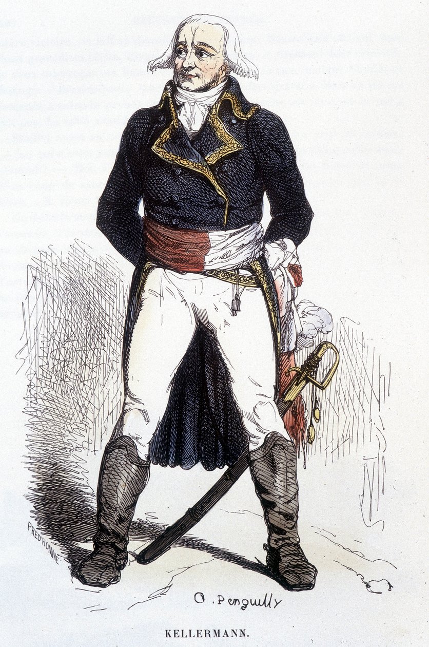 Porträt von François Christophe Kellerman - Gravur von Unknown artist