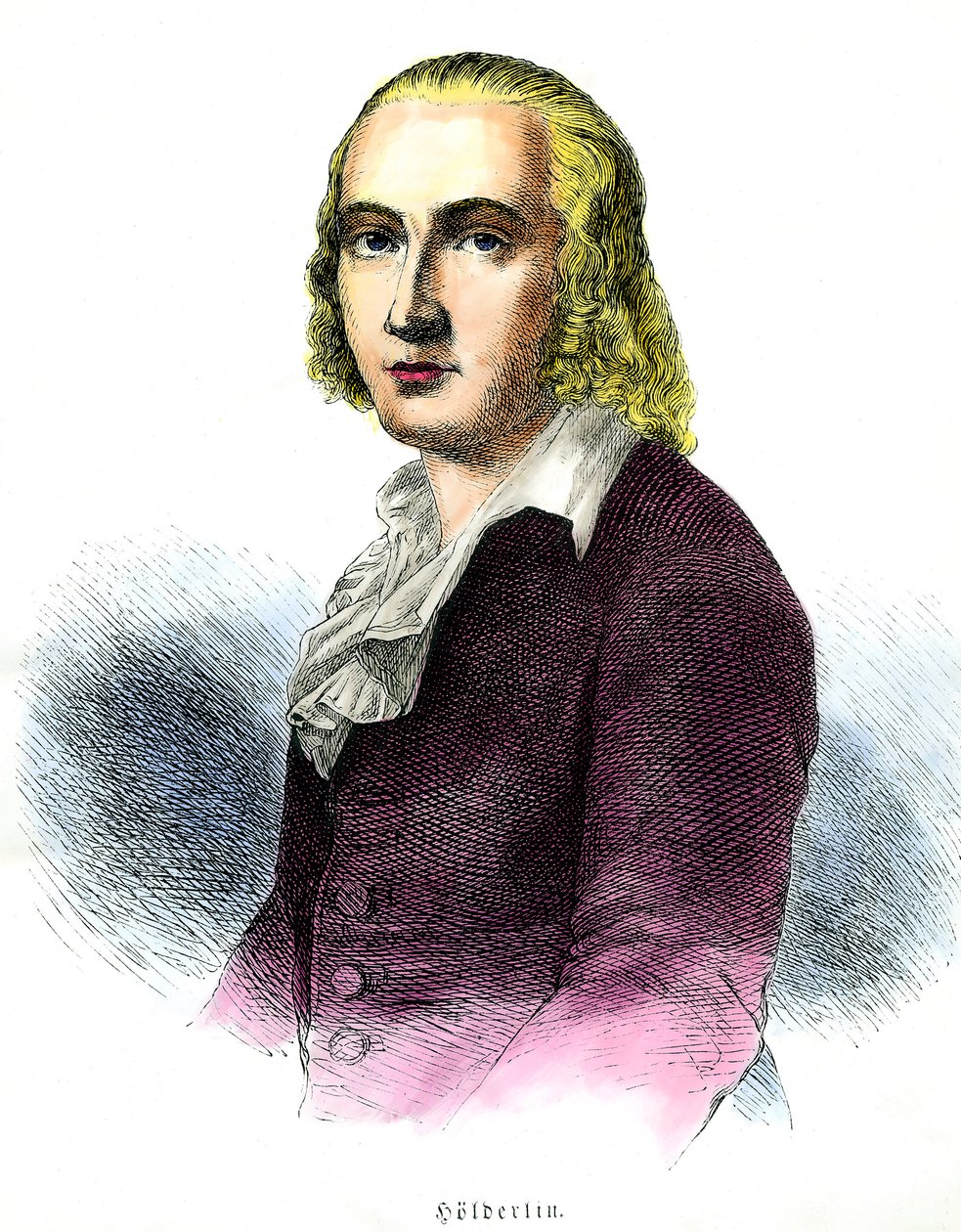 Porträt von Friedrich Hölderlin von Unknown artist