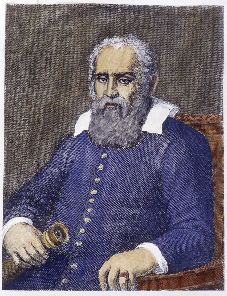 Porträt von Galileo Galilei (1564 - 1642) von Unknown artist