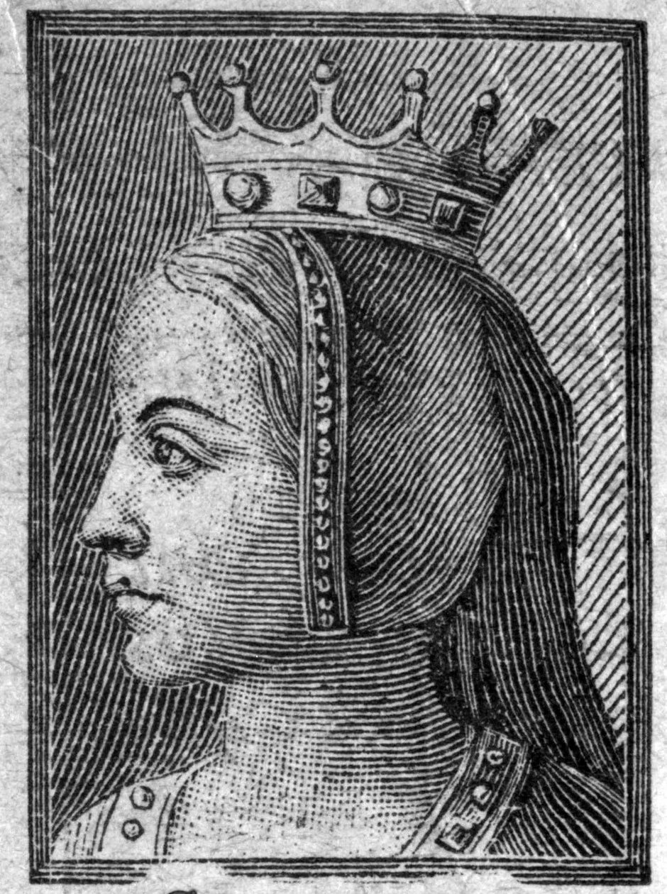 Porträt von Gerberge von Sachsen (ca. 913-968 oder 969), Königin von Frankreich, Ehefrau von Ludwig IV. von Übersee von Unknown artist