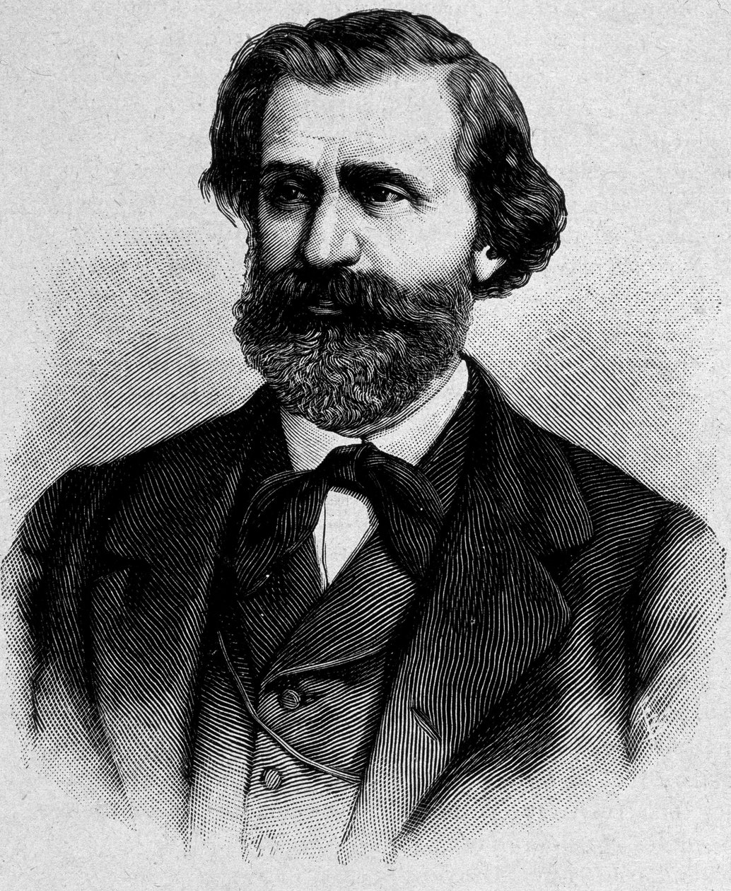 Porträt von Giuseppe Verdi, italienischer Komponist (1813 - 1901) von Unknown artist