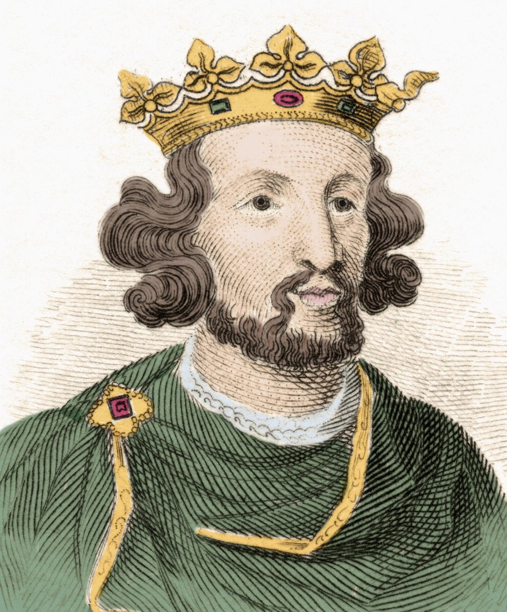 Porträt von Heinrich III. Plantagenet (1207-1272), König von England von Unknown artist