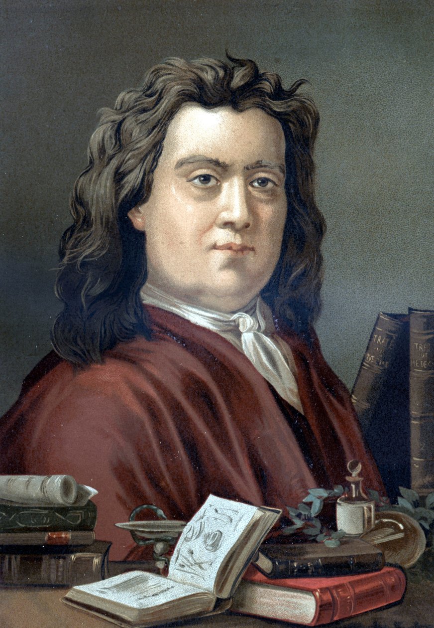 Porträt von Hermann Boerhaave (1668-1738), niederländischer Arzt und Chemiker, nach „La Ciencia y sus Hombres“ von Louis Figuier. Barcelona 1881 von Unknown artist
