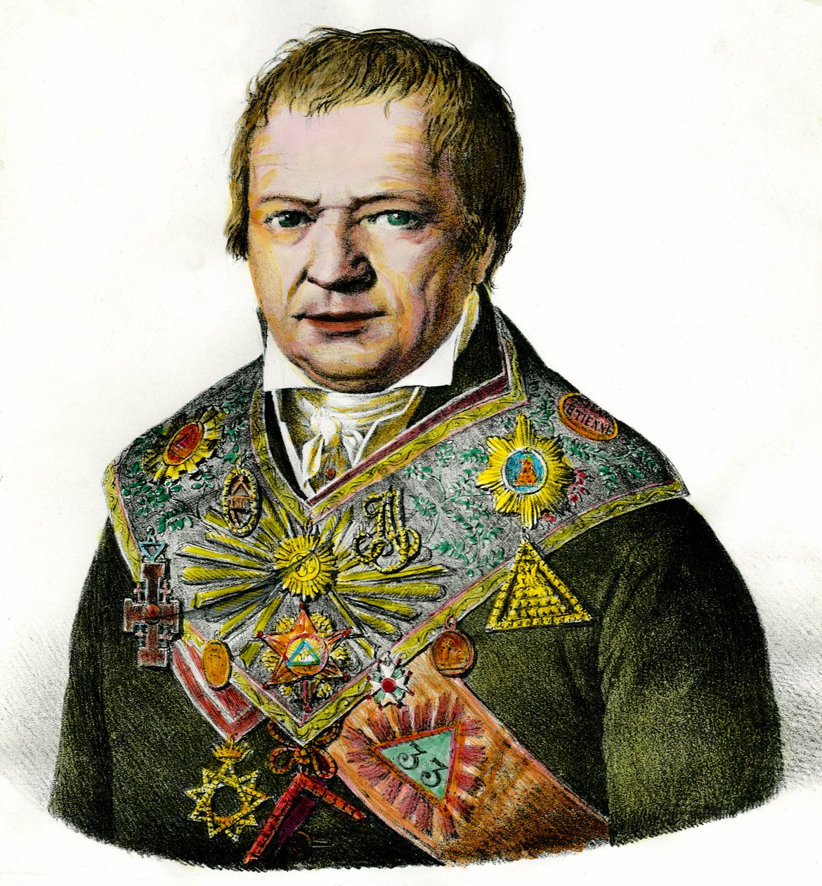 Porträt von Houssement, Freimaurer von Unknown artist