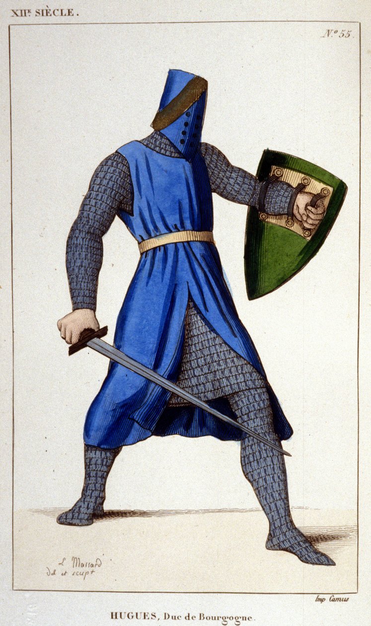 Porträt von Hugo III., Herzog von Burgund (1148-1192) von Unknown artist