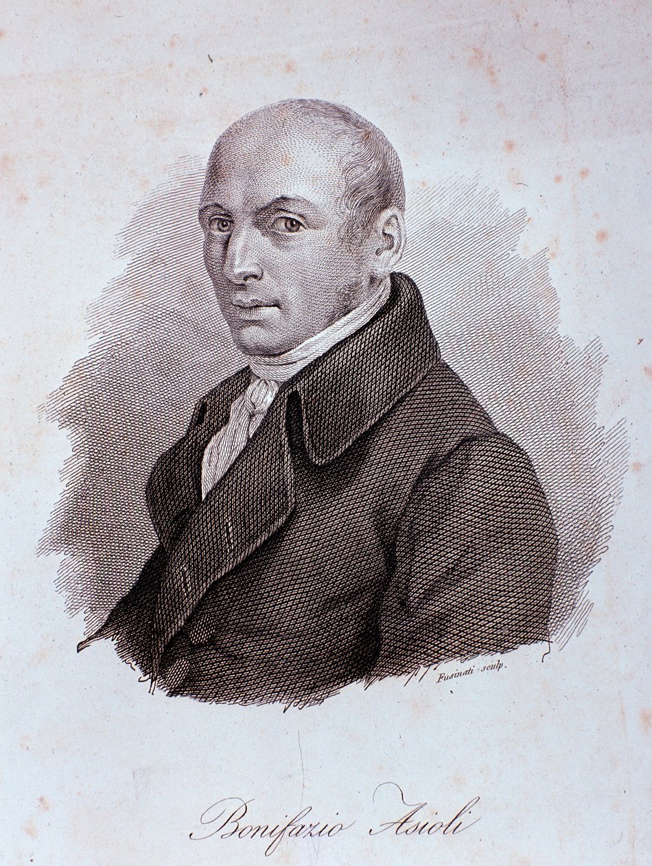 Porträt des italienischen Komponisten Bonifazio Asioli (1769-1832) von Unknown artist