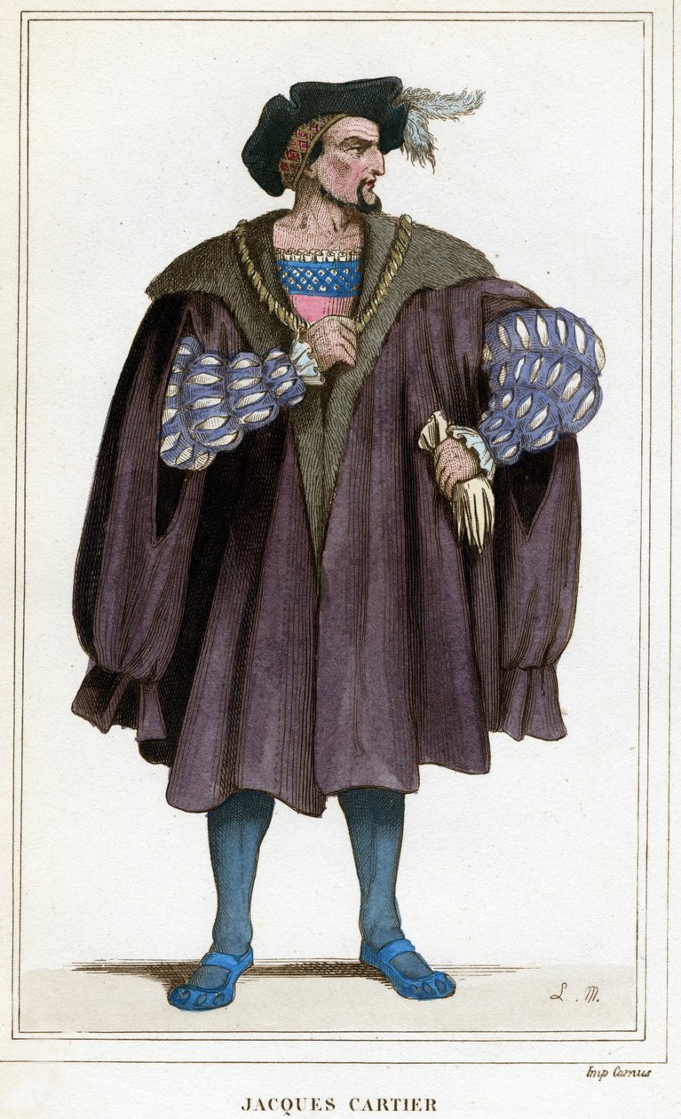 Porträt von Jacques Cartier (1491 - 1557) von Unknown artist