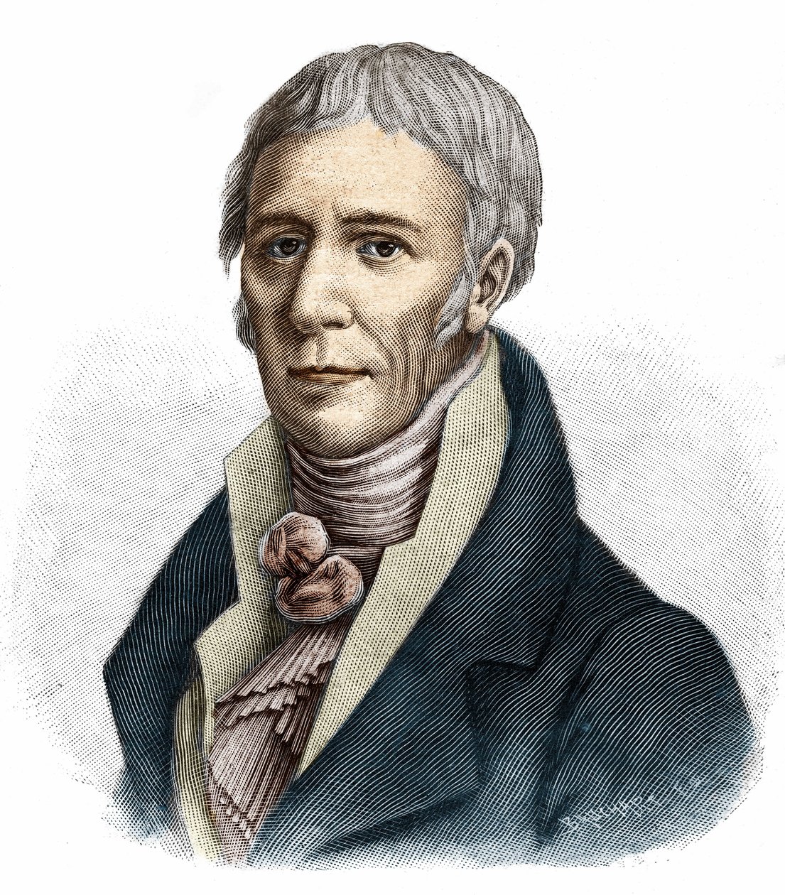 Porträt von Jean-Baptiste (Jean Baptiste) Lamarck (1744-1829). von Unknown artist