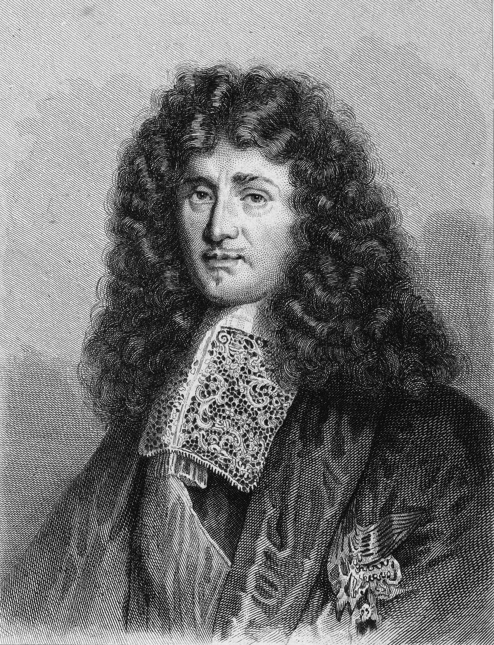Porträt von Jean Baptiste (Jean-Baptiste) Colbert (1619-1683), französischer Politiker - in „Histoire des Français“ von Lavallée, Gravur, undatiert. von Unknown artist