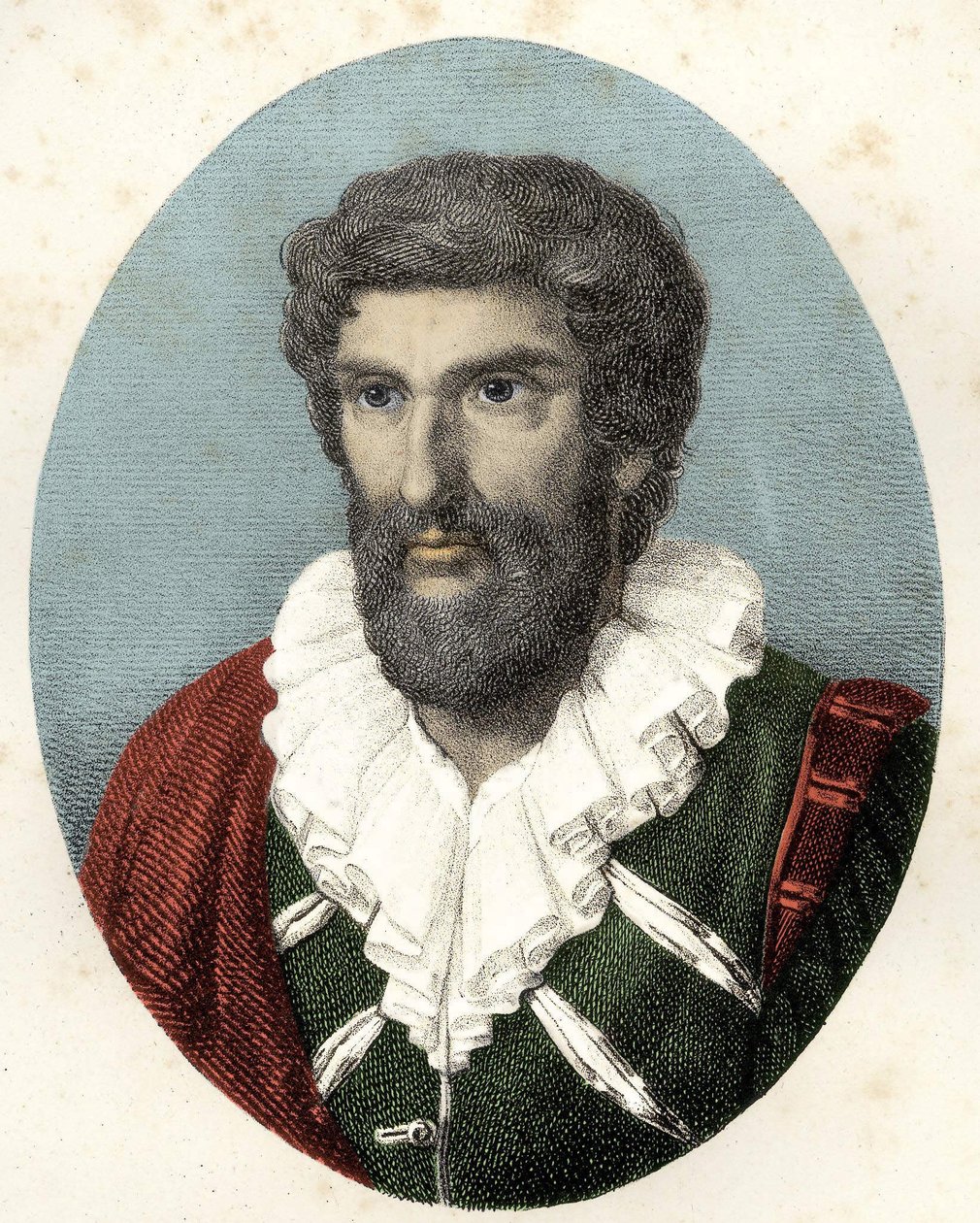 Porträt von Jean Goujon (1510 - ca. 1566) französischer Bildhauer, Designer und Architekt. von Unknown artist