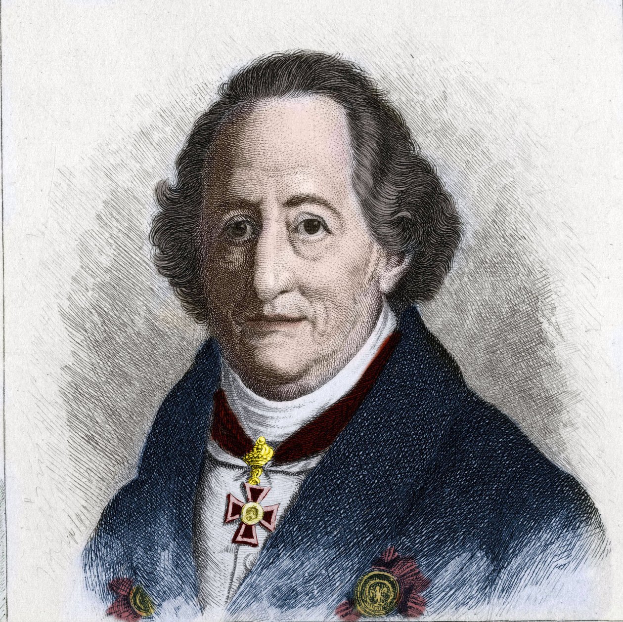 Porträt von Johann Wolfgang Goethe, deutscher Schriftsteller von Unknown artist