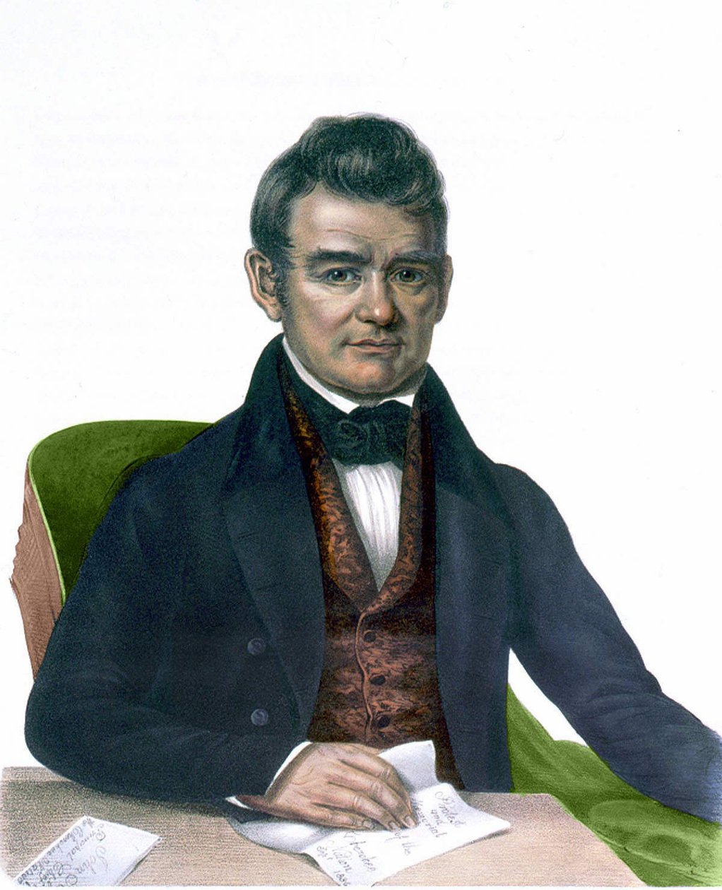Porträt von John Ross, Gravur 1843 von Unknown artist