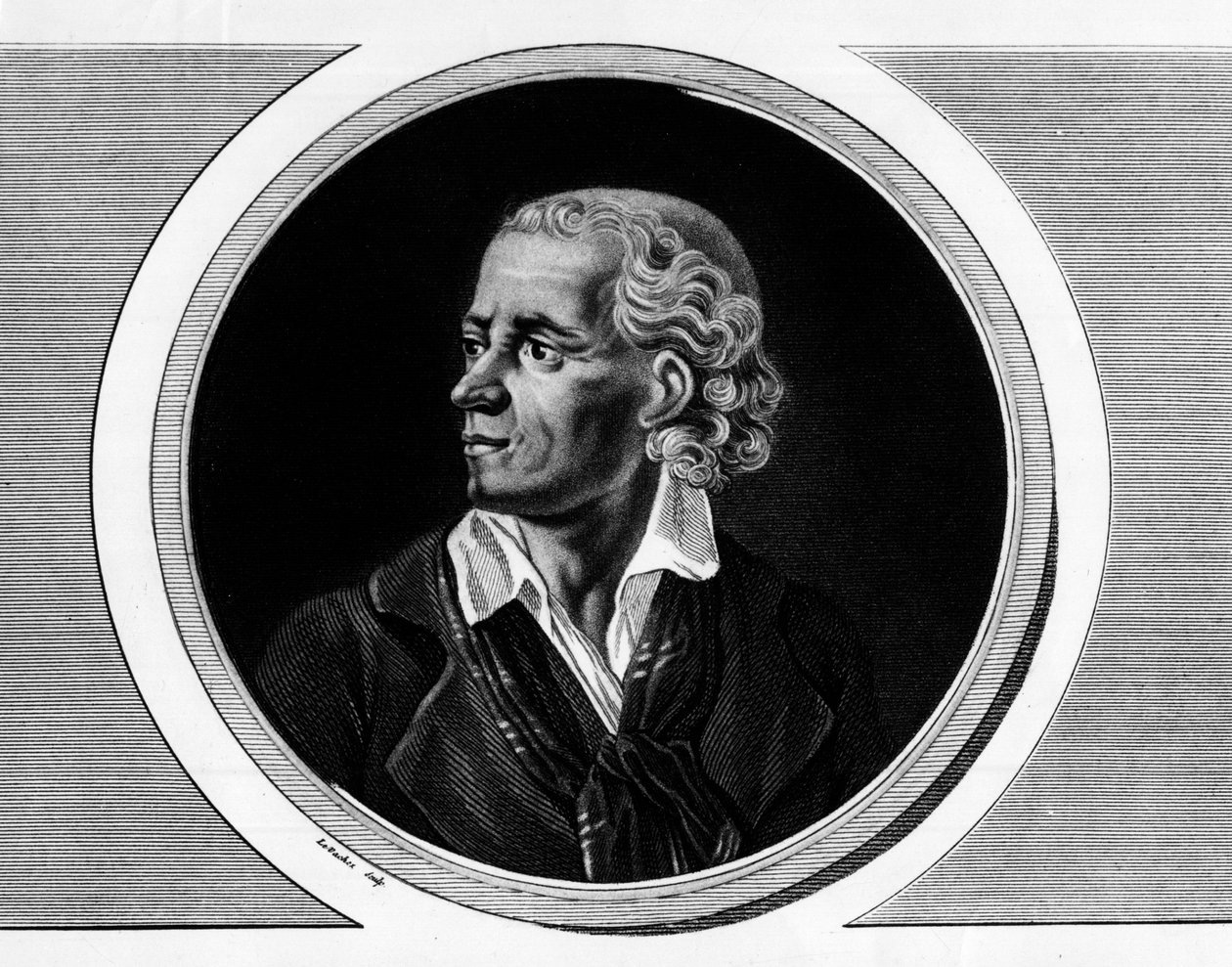 Porträt von Joseph Chalier, französischer Politiker (1747-1793), Staatsanwalt der Kommune in Lyon. Gravur in 