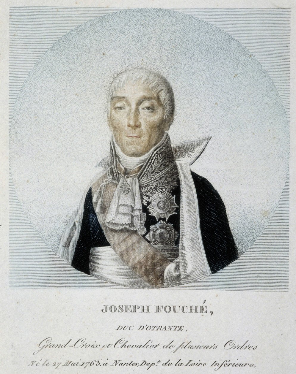 Porträt von Joseph Fouché, Herzog von Otranto, Großkreuz und Ritter mehrerer Orden von Unknown artist