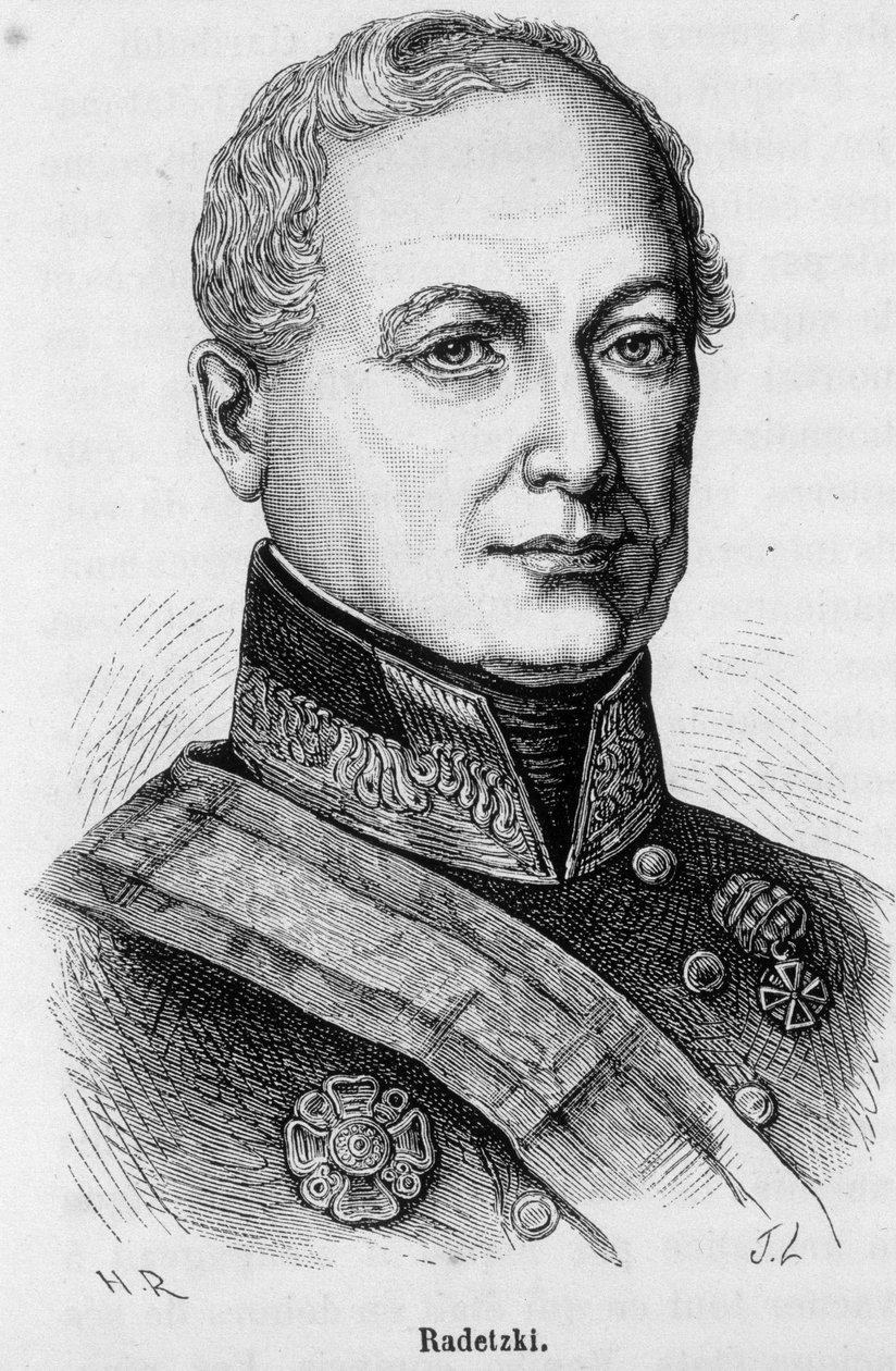 Porträt von Joseph Wenzel Radetzky von Radetz, österreichischer Marschall (1766-1858) von Unknown artist