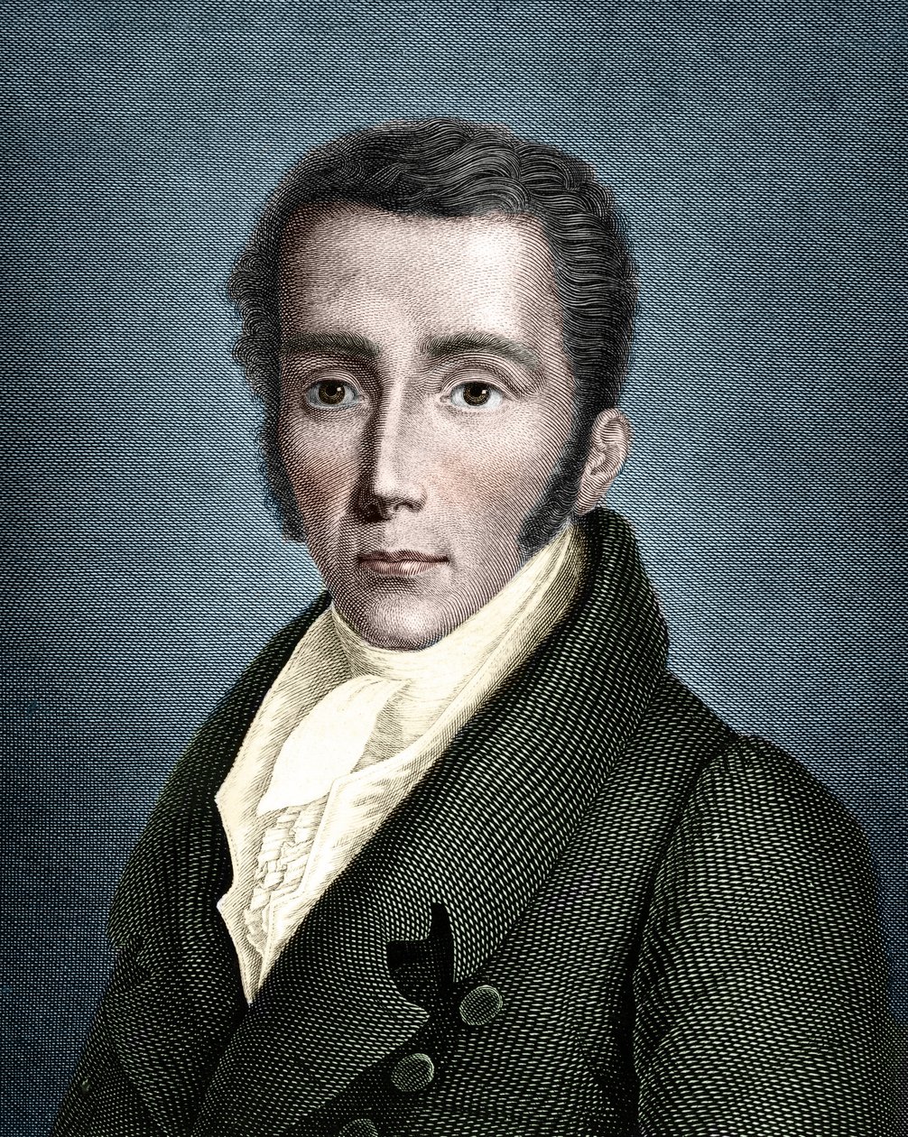 Porträt von Joseph von Fraunhofer (1787-1826), deutscher Optiker und Physiker, Begründer der Spektroskopie von Unknown artist