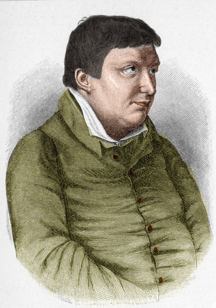 Porträt von Karl Wilhelm Friedrich von Schlegel (1772-1829), deutscher Philosoph, Kritiker und Schriftsteller der Romantik von Unknown artist