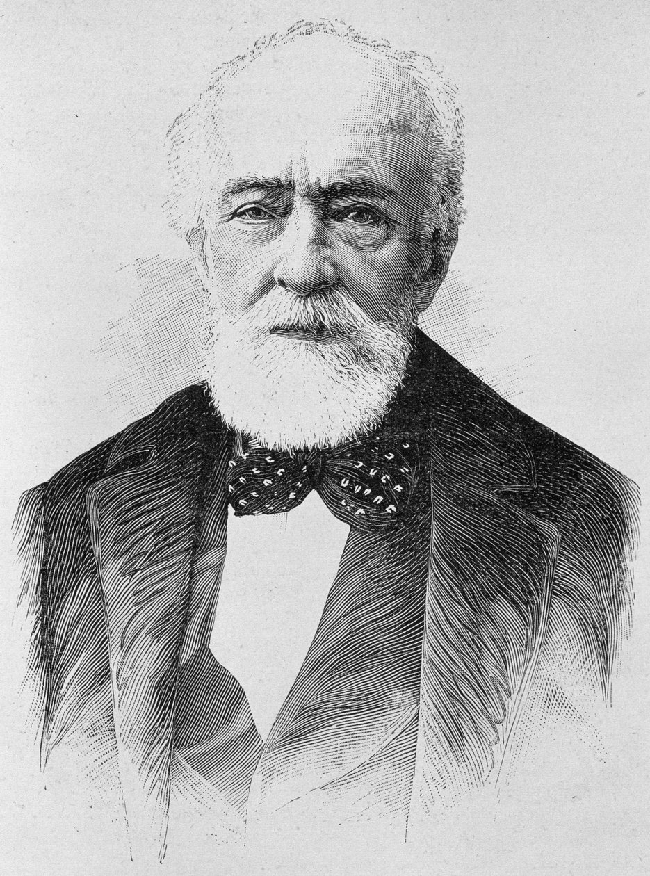 Porträt von Lajos Kossuth (1802 - 1894). Gravur des späten 19. Jahrhunderts in „Histoire de France“ von H. Martin. von Unknown artist