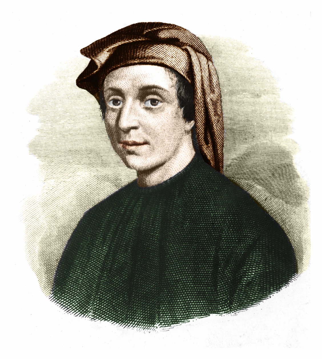 Porträt von Leonardo Fibonacci (1170-1245). (Leonardo von Pisa). Italienischer Mathematiker von Unknown artist
