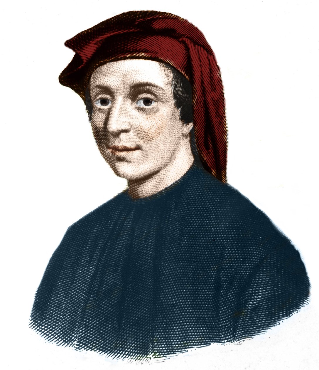 Porträt von Leonardo Fibonacci (1170-1245). (Leonard von Pisa). Italienischer Mathematiker. von Unknown artist