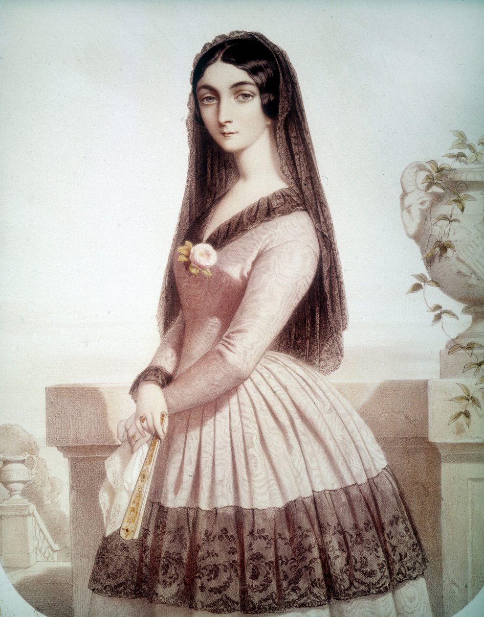 Porträt von Lola Montes oder Montez (oder Maria Dolores Gilbert) (1818-1861), Favoritin von Ludwig I. von Bayern von Unknown artist