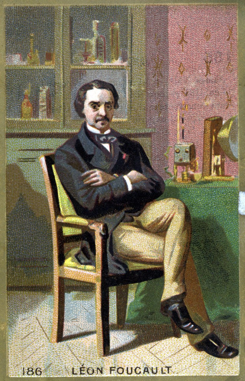 Porträt von Léon Foucault (1819-1868) in seinem Büro von Unknown artist