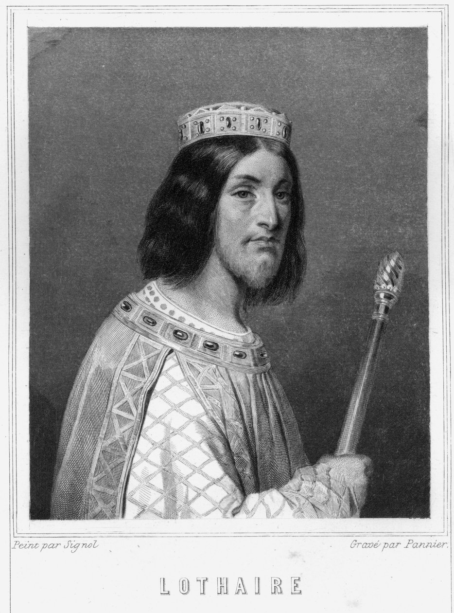 Porträt von Lothar (941-986), König der Franken - in „Histoire des Français“ von Lavallée, Gravur, undatiert. von Unknown artist