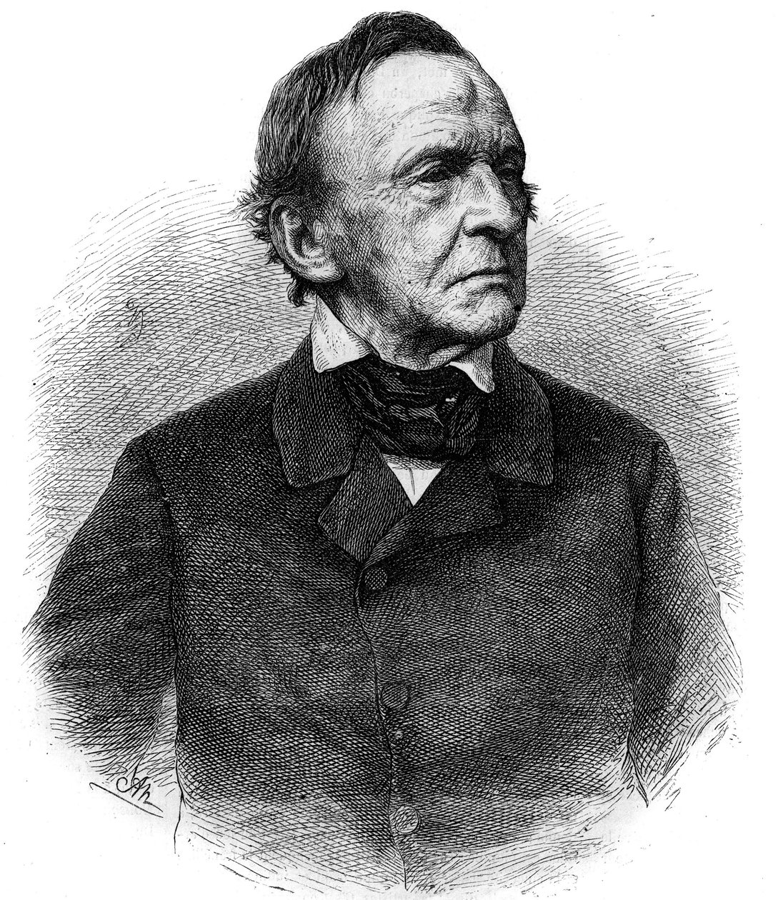 Porträt von Ludwig I. (1786-1868), König von Bayern von 1825 bis 1848. Gravur in „Das illustrierte Universum“ von Unknown artist