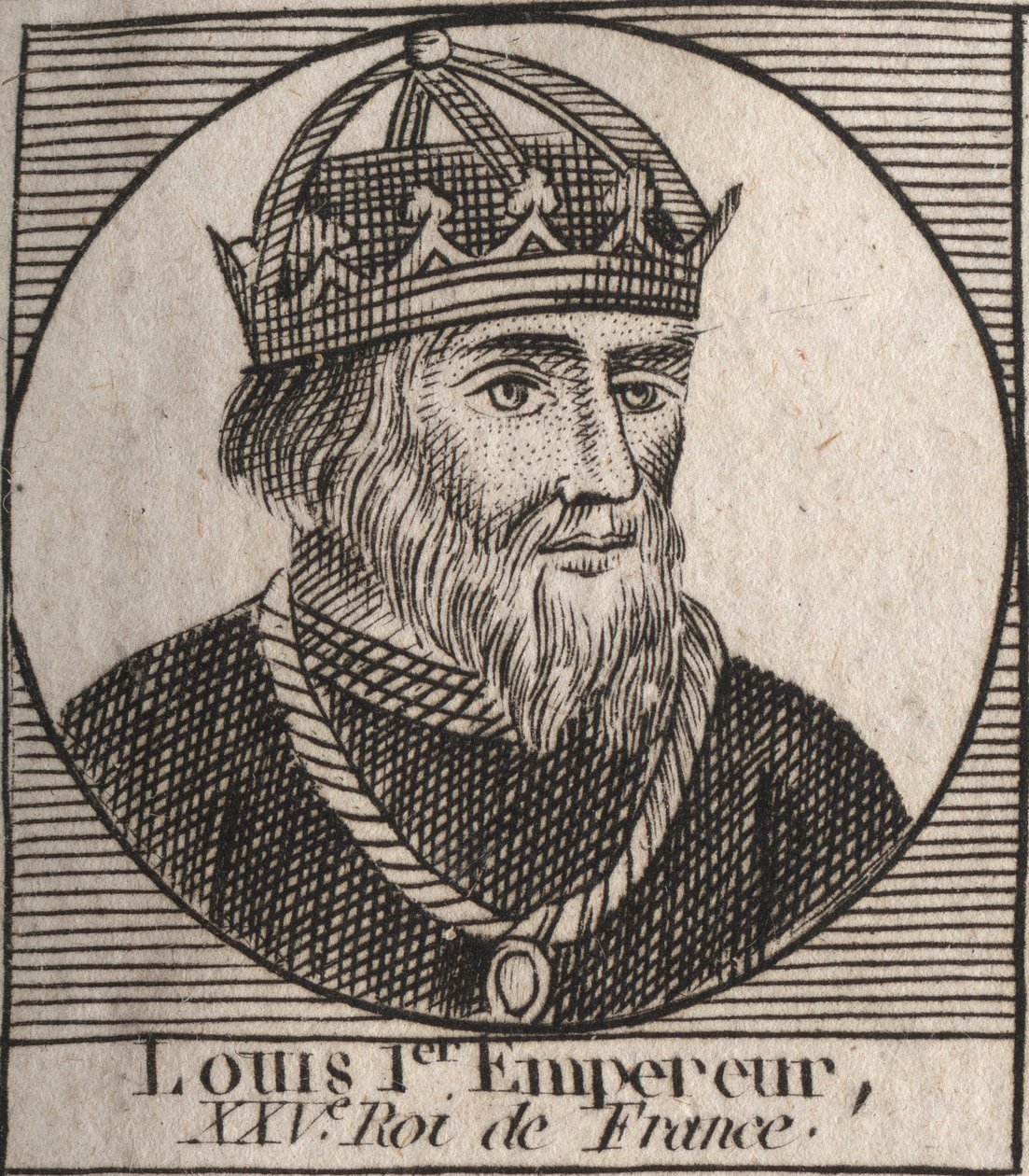 Porträt von Ludwig I dem Frommen von Unknown artist