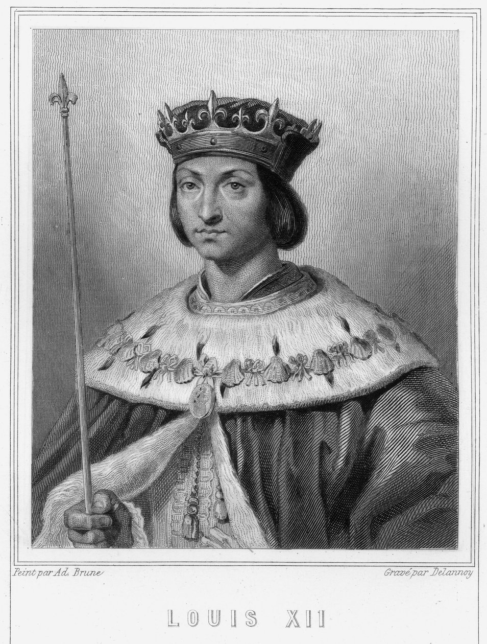 Porträt von Ludwig XII. (1462-1515), König von Frankreich - in "Histoire des Français" von Lavallée, Gravur, sd von Unknown artist