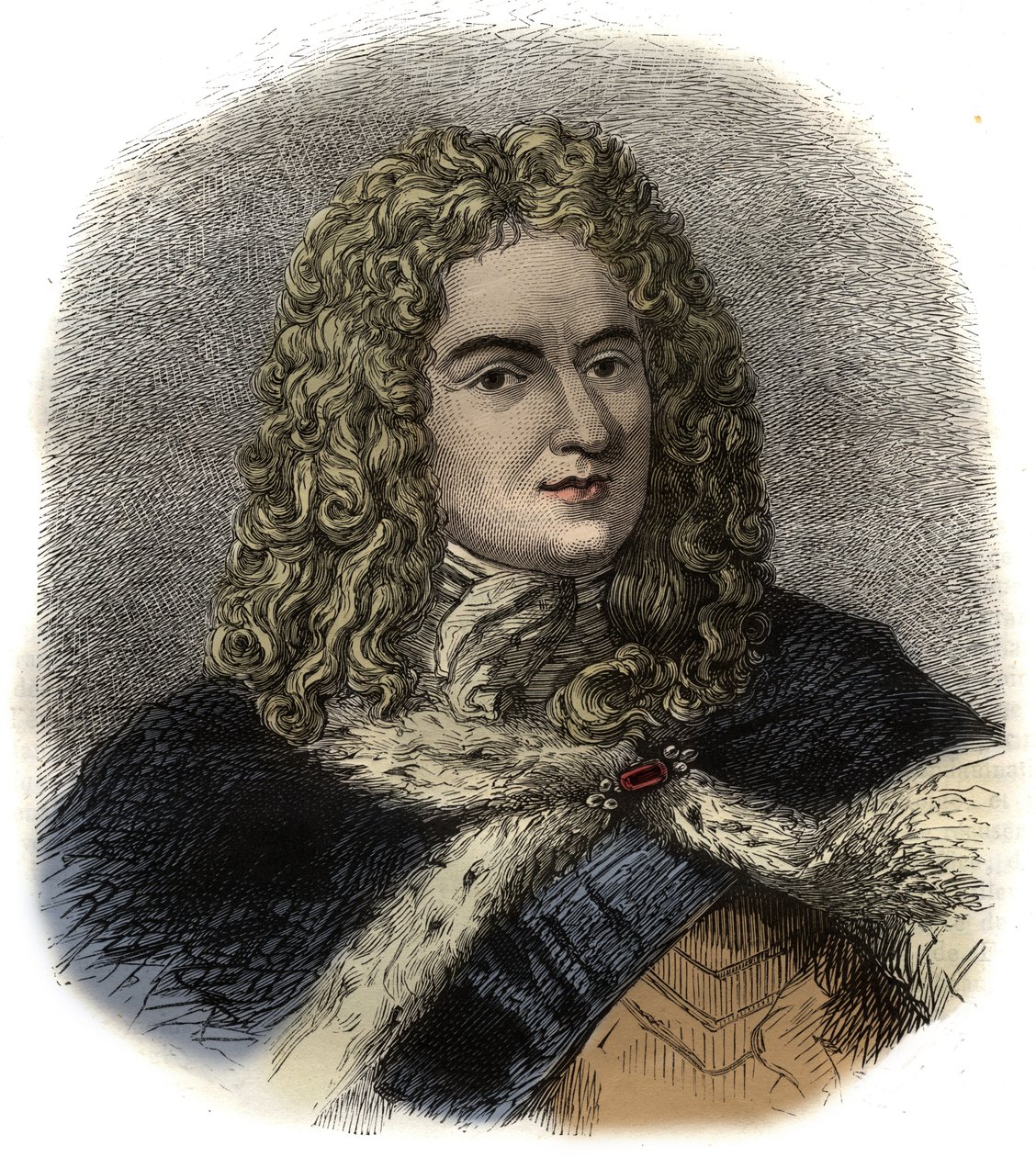 Porträt von Louis de Rouvroy, Herzog von Saint-Simon - französischer Soldat, Diplomat und bekannter Tagebuchschreiber - Porträt von Louis de Rouvroy, Herzog von Saint-Simon (1675-1755) Memorialist von Unknown artist