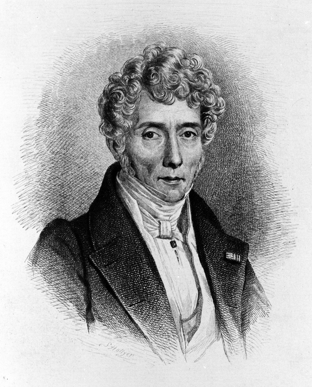 Porträt von Luigi Cherubini (1760-1842), italienischer Komponist von Unknown artist