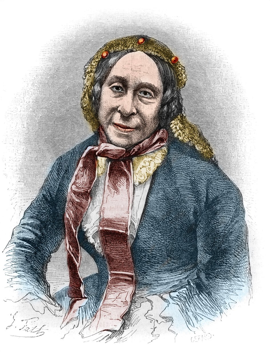 Porträt von Madame Desbordes Valmore (Marceline Felicite Josephine Desbordes-Valmore) von Unknown artist