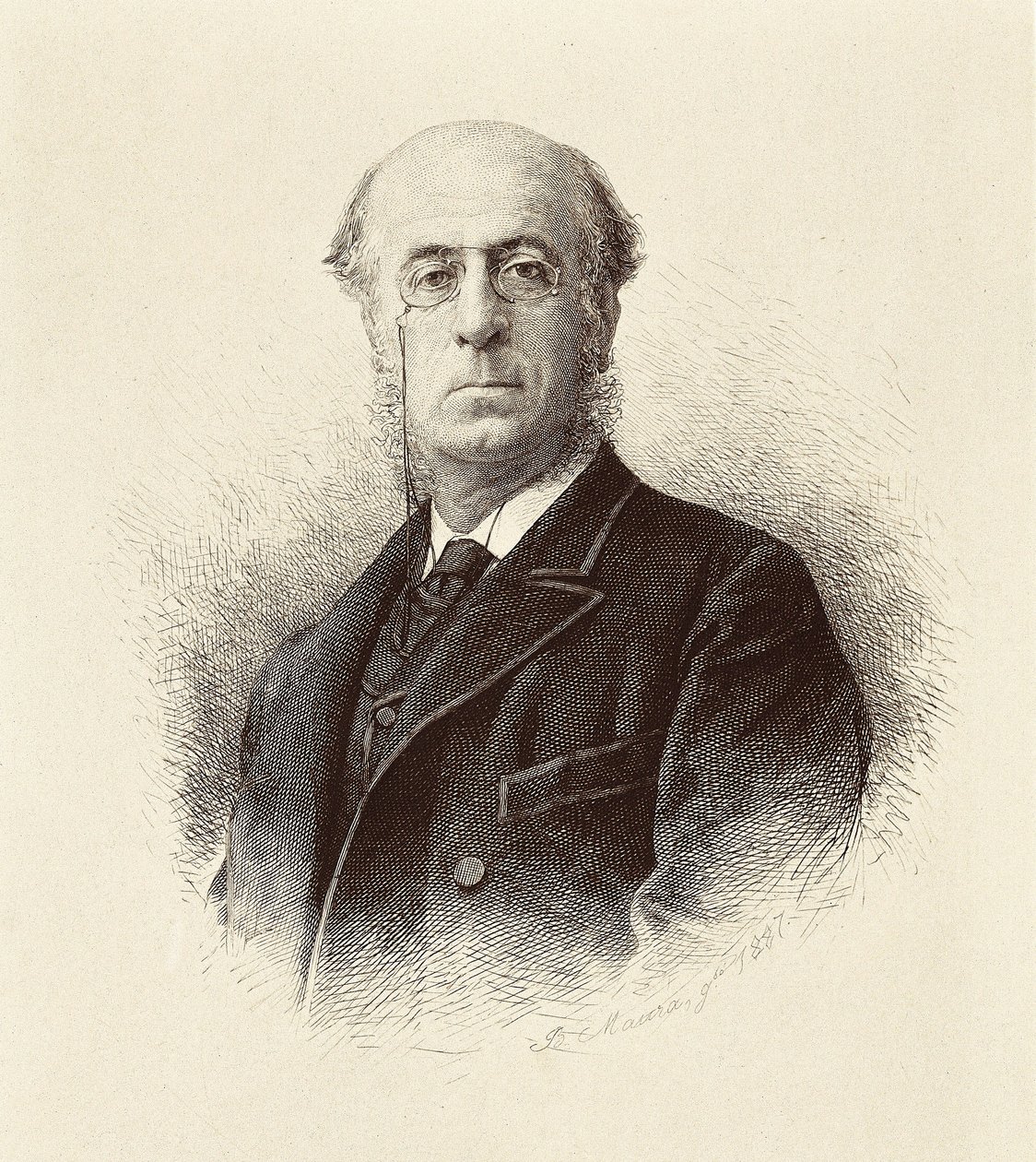 Porträt von Manuel Silvela y la Vielleuze, spanischer Politiker von Unknown artist