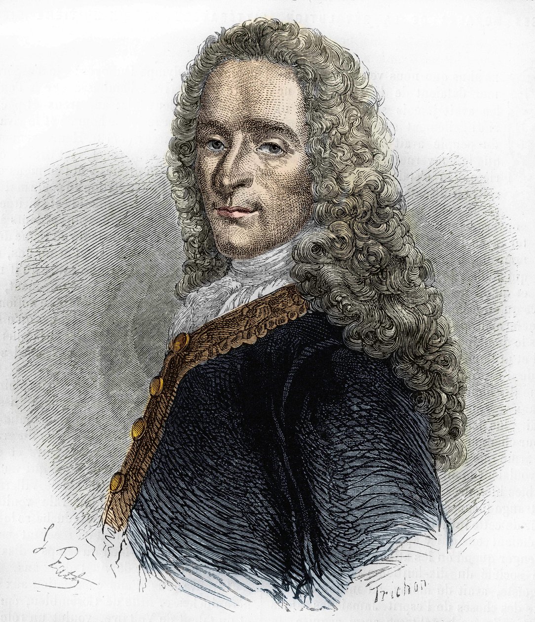 Porträt von Marie-François Arouet de Voltaire (1695-1778), französischer Schriftsteller. von Unknown artist