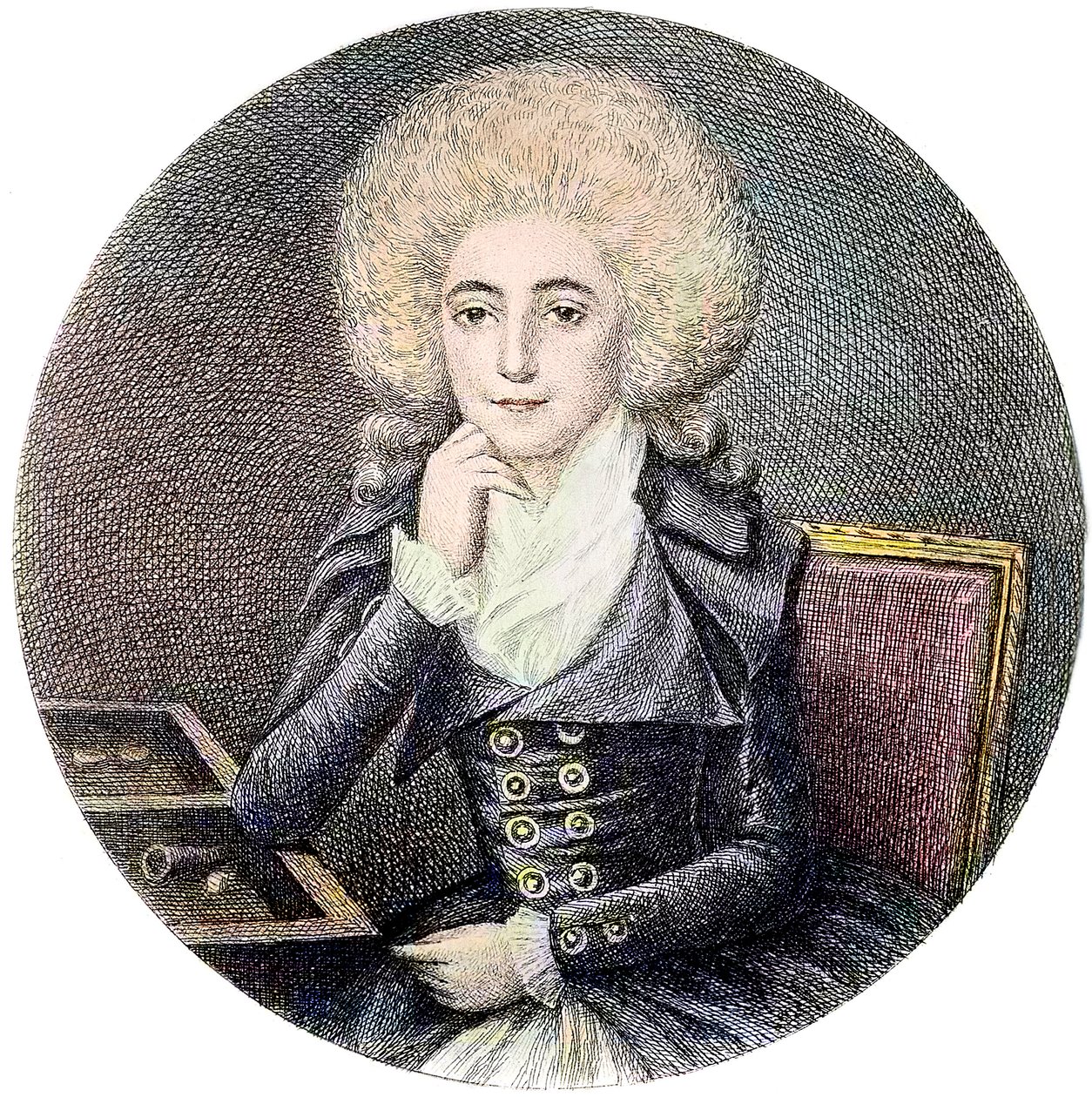 Porträt von Marie Adrienne Francoise de Noailles, Marquise de La Fayette von Unknown artist