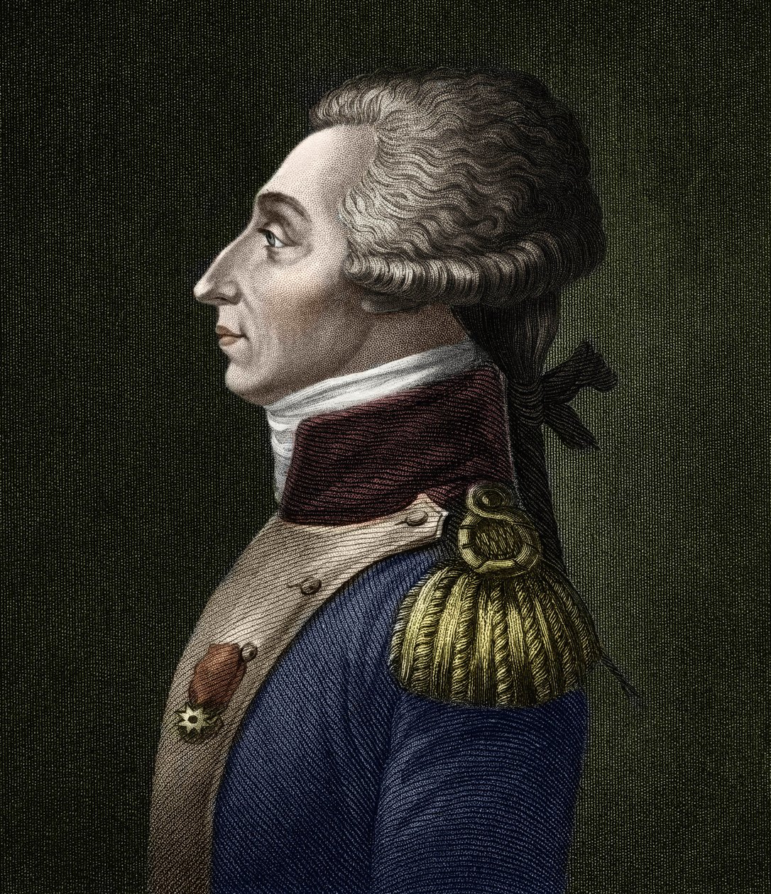 Porträt von Marie Joseph Gilbert Motie Motier, Marquis de Lafayette (1757-1834), französischer Aristokrat und Militär von Unknown artist