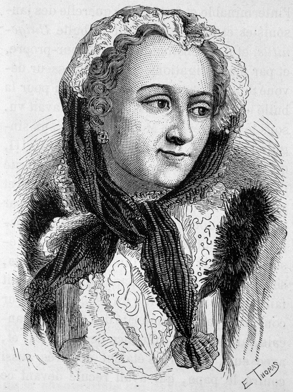 Porträt von Marie Leszczynska (1703 - 1768). Gravur des späten 19. Jahrhunderts in „Histoire de France“ von H. Martin. von Unknown artist
