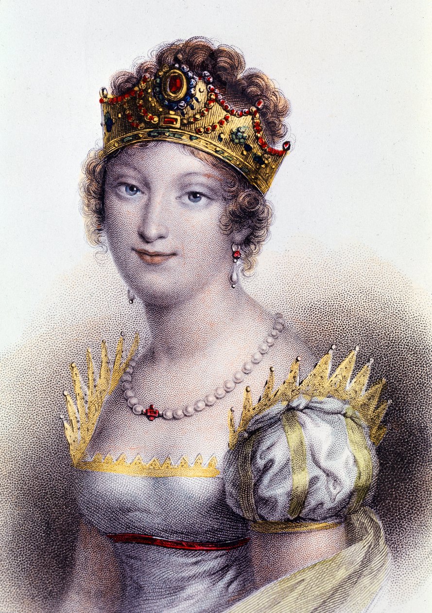 Porträt von Marie Louise, Herzogin von Parma, Kaiserin der Franzosen (Gravur) von Unknown artist