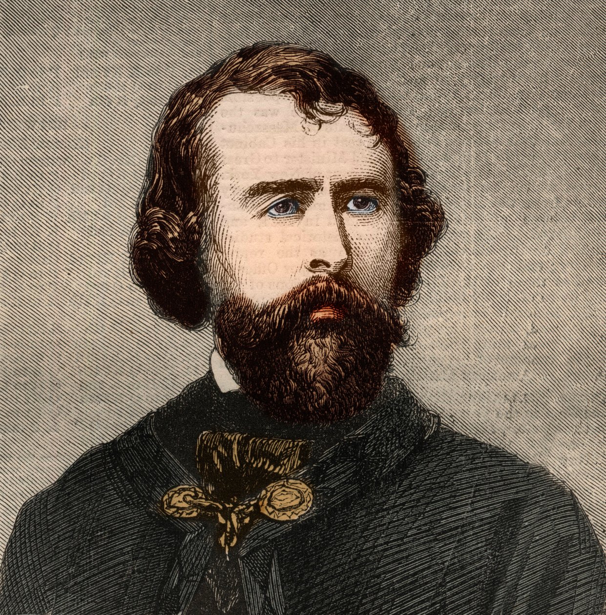 Porträt von Nathaniel Parker Willis (1806-1867), amerikanischer Schriftsteller. Gravur in „The Illustrated London News“ vom 23. Januar 1858. von Unknown artist