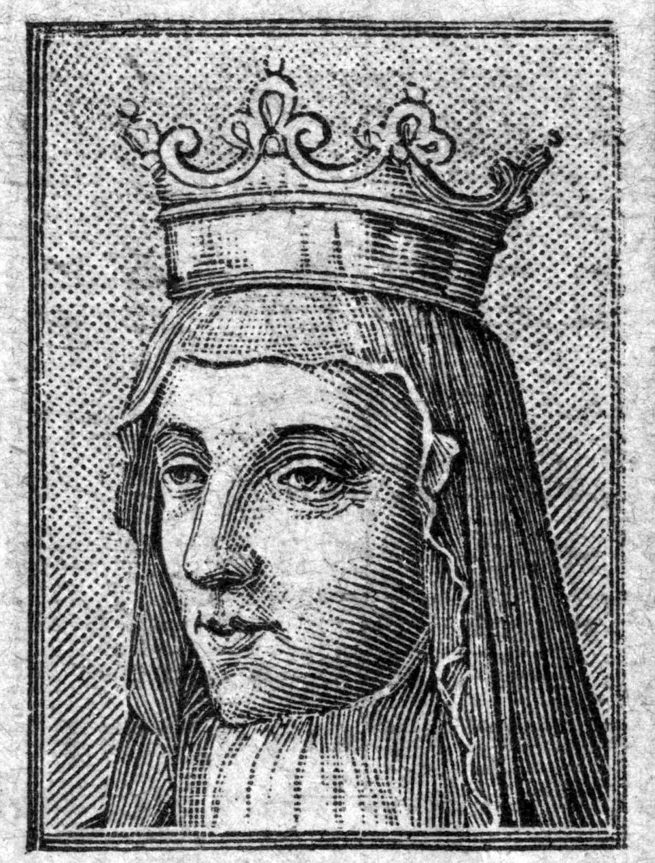 Porträt von Radegonde, Königin von Frankreich, Frau von Chlothar von Unknown artist