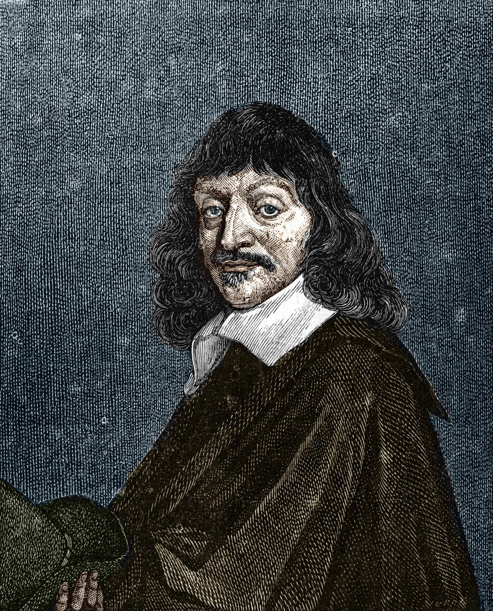 Porträt von René Descartes. 1596-1650. von Unknown artist